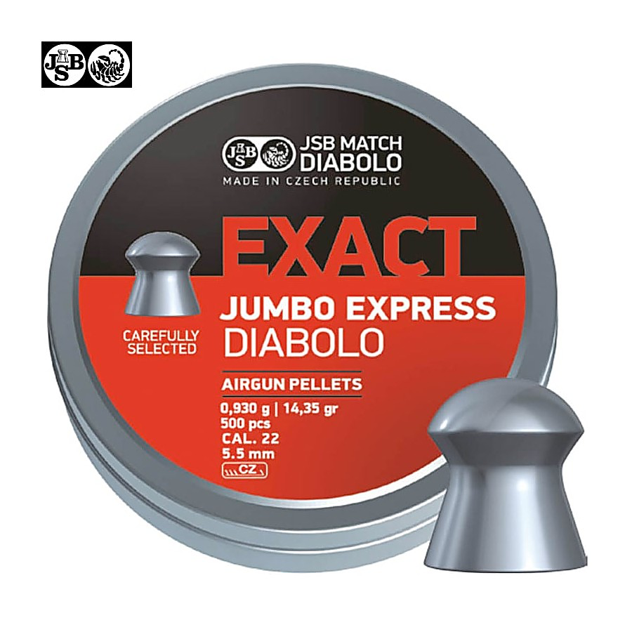 Plombs JSB Jumbo Exact Express cal. 5,5 (.22) 250 unités