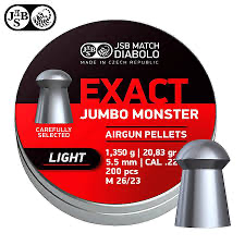 Plombs Jumbo Exact Monster Light cal. 5,5 (.22) 200 unités