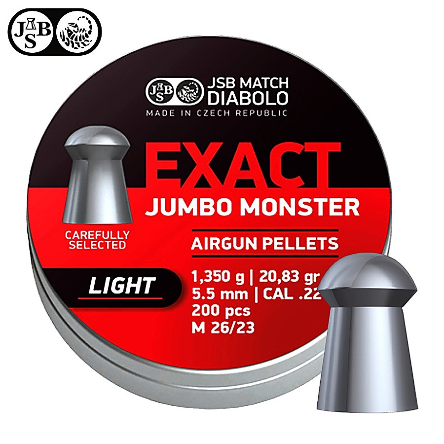 Plombs Jumbo Exact Monster cal. 5,5 (.22) 200 unités 