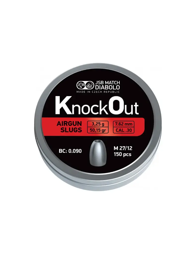 Plombs Ko Slugs cal. 7,62 (.30) 150 unités