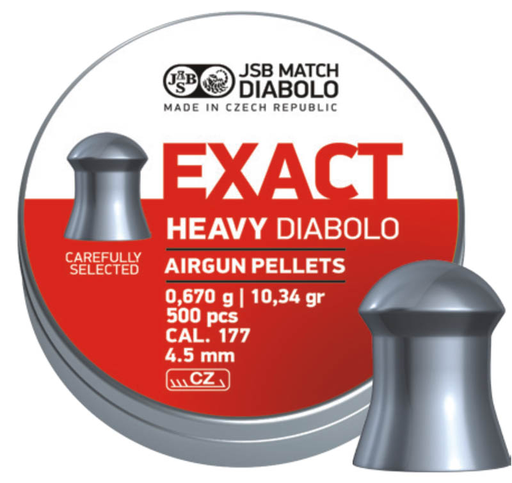 [COM-] Plombs Exact Heavy cal. 4,5 (.177) 500 unités