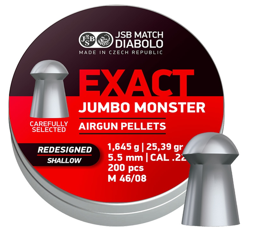 [COM-] Plombs Jumbo Exact Monster redesigné Shallow cal. 5,5 (.22) 200 unités (copie)